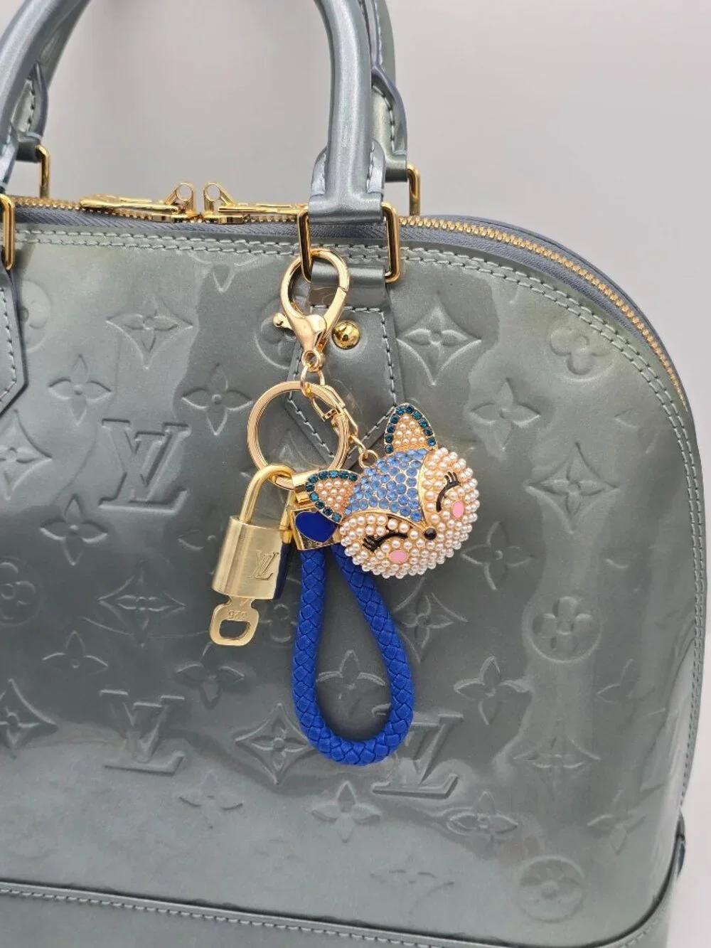 Louis Vuitton Gold Lock 🔑 Authentic LV Padlock + Unbranded Fox Head Bag Charm